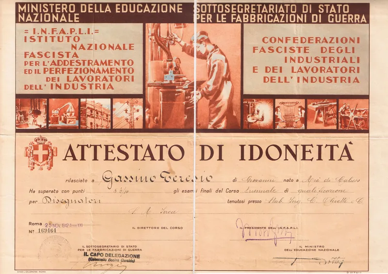 Scan of the CFM qualification certificate for Draughtsmen